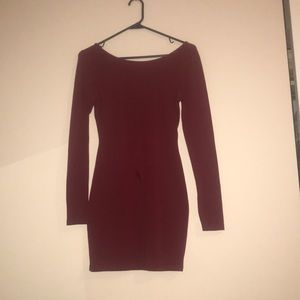 Long sleeve cotton dress
